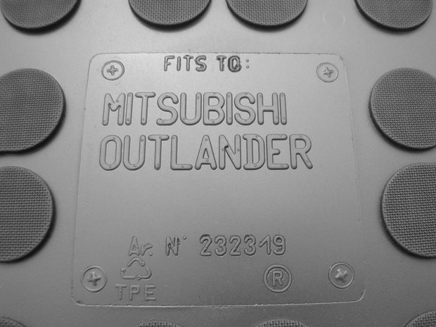 Rubber kofferbakmat Mitsubishi Outlander III | 2012-2020