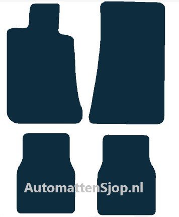 Naaldvilt antraciet automatten BMW 3-Serie (E30) Cabrio | 1985-1993