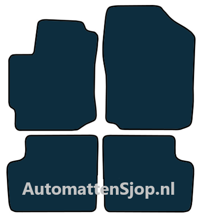 Naaldvilt zwart automatten Daihatsu Sirion M3 | 2005-2013