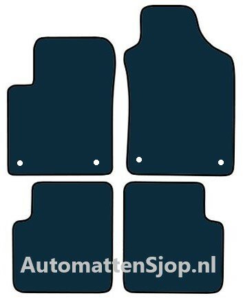 Naaldvilt zwart automatten Fiat 500 | 2015-heden