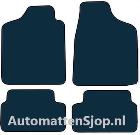 Naaldvilt zwart automatten Fiat Panda (141) | 1986-2003