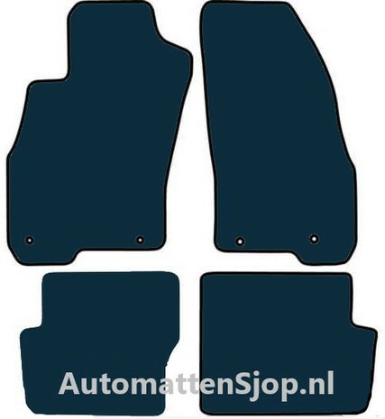 Naaldvilt zwart automatten Fiat Punto | 2012-2019