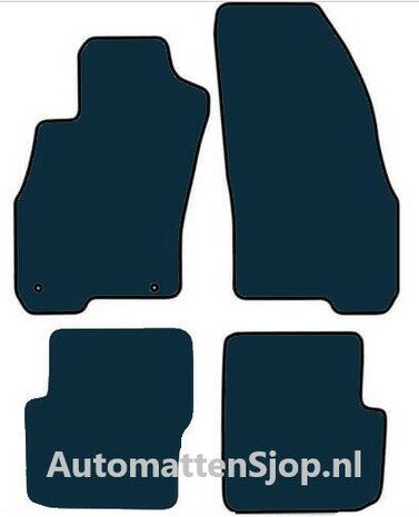 Naaldvilt zwart automatten Fiat Punto | 2012-2015