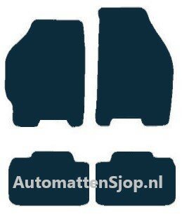 Naaldvilt zwart automatten Fiat Punto (188) | 2003-2010
