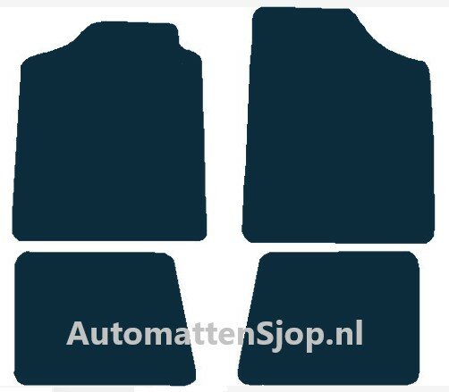 Naaldvilt zwart automatten Fiat Uno | 1983-1994