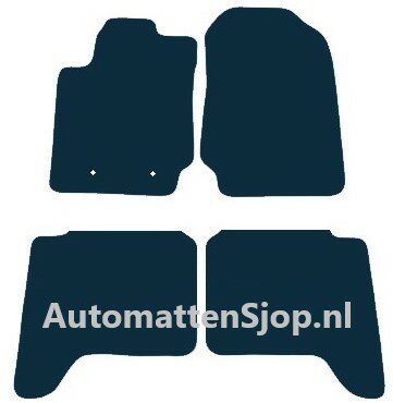 Naaldvilt zwart automatten Ford Ranger T6 | 2012-2019