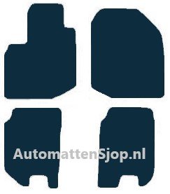 Naaldvilt antraciet automatten Honda Jazz III | 2008-2015