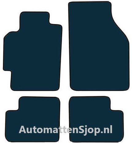 Naaldvilt zwart automatten Honda Logo | 1999-2002