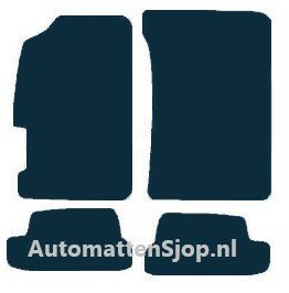 Naaldvilt zwart automatten Honda Prelude V | 1996-2000