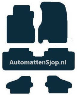 Naaldvilt zwart automatten Honda Stream | 2001-2005