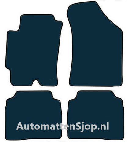 Luxe velours zwart automatten Hyundai Elantra | 2000-2006