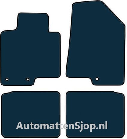 Naaldvilt zwart automatten Hyundai i40 | 2011-2019