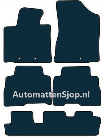 Naaldvilt zwart automatten Kia Sorento 7-persoons | 2012-2015