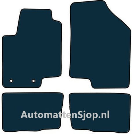 Luxe velours zwart automatten Kia Soul | 2009-2012