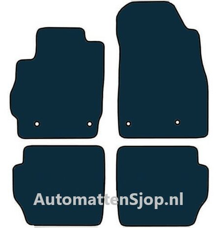 Naaldvilt antraciet automatten Mazda 2 (DE) | 2007-2010