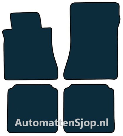 Naaldvilt zwart automatten Mercedes-Benz SE (W126) | 1980-1991