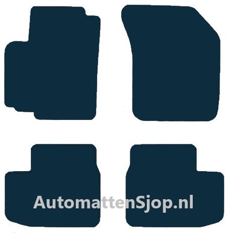 Naaldvilt antraciet automatten Opel Agila | 2008-2015