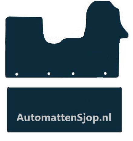 Naaldvilt zwart automatten Opel Vivaro  lange wielbasis | 2014-2019