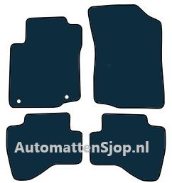 Naaldvilt zwart automatten Peugeot 107 | 2008-2014