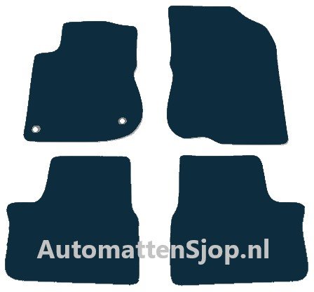 Naaldvilt zwart automatten Peugeot 2008 | 2013-2019