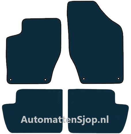 Naaldvilt zwart automatten Peugeot 308 | 2007-2013