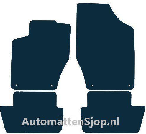 Naaldvilt zwart automatten Peugeot 308 SW | 2008-2014