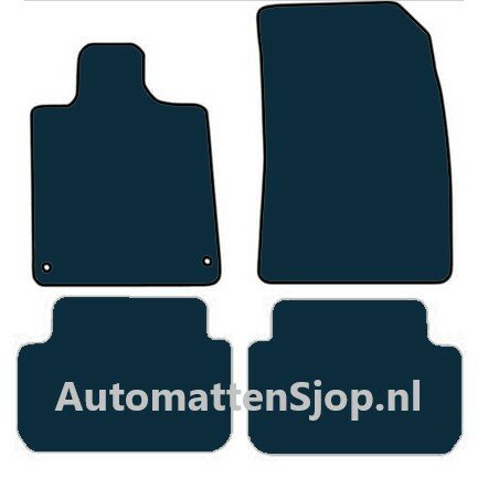 Naaldvilt zwart automatten Peugeot 407 Coupé | 2005-2011