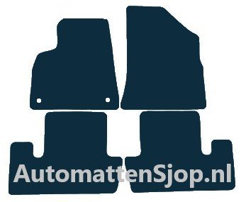 Luxe velours zwart automatten Peugeot 5008 | 2009-2017