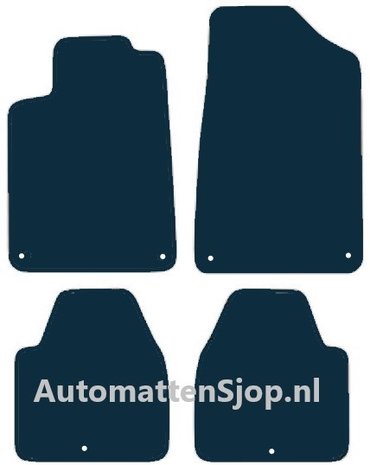 Luxe velours zwart automatten Peugeot 607 | 2001-2010