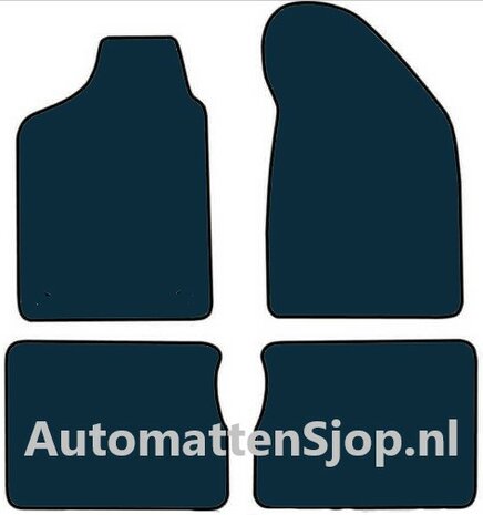 Luxe velours zwart automatten Renault Clio | 1990-1998