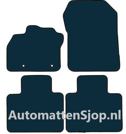 Naaldvilt zwart automatten Renault Zoe | 2013-2019