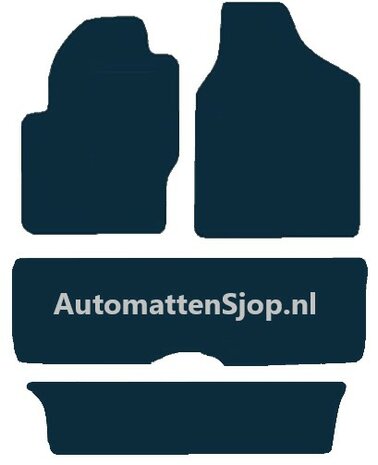 Naaldvilt antraciet automatten Seat Alhambra | 1996-2010