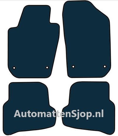 Naaldvilt zwart automatten Seat Ibiza V (6J) | 2008-2017