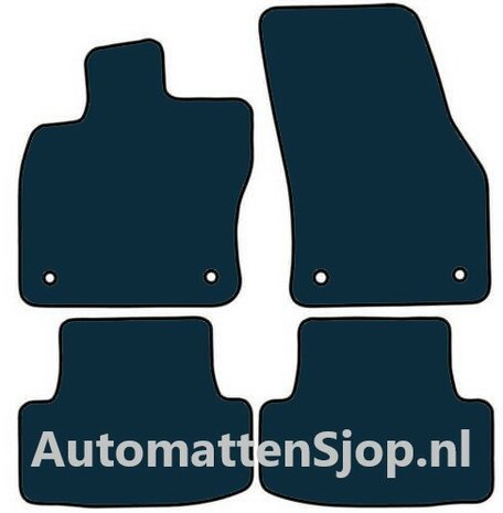 Luxe velours zwart automatten Skoda Kodiaq 5-persoons | 2017-2024