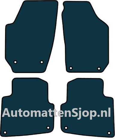 Luxe velours zwart automatten Skoda Roomster (5J) | 2010-2015