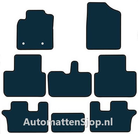 Naaldvilt antraciet automatten Toyota Avensis Verso | 2001-2006