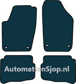 Naaldvilt zwart automatten VW Polo (9N1) | 2001-2005