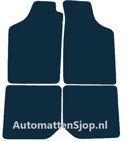 Naaldvilt zwart automatten VW Polo (86C) | 1990-1994