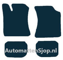 Naaldvilt zwart automatten Volvo 480 | 1986-1996