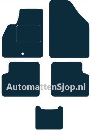 Naaldvilt zwart automatten BYD E6 | 2015-2018