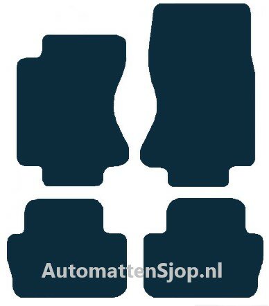 Naaldvilt zwart automatten Jaguar S-Type | 2004-2007