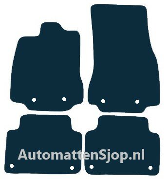 Naaldvilt zwart automatten Jaguar XF | 2015-2018