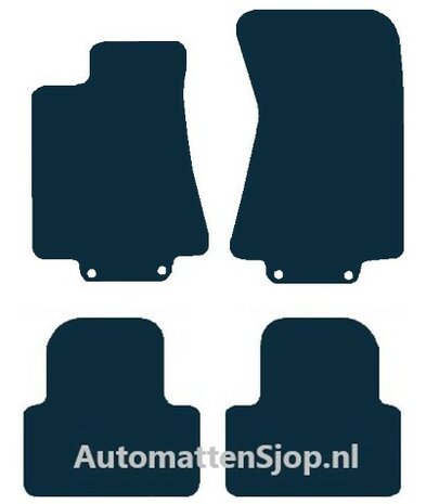 Naaldvilt zwart automatten Jaguar XJ | 2003-2009