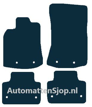 Naaldvilt zwart automatten Jaguar XJ | 2009-2012