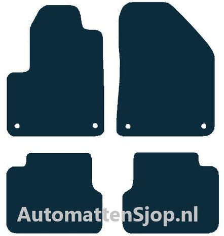 Naaldvilt antraciet automatten Jeep Cherokee | 2014-2020