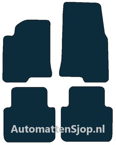 Naaldvilt zwart automatten Maserati Gransport | 2004-2008