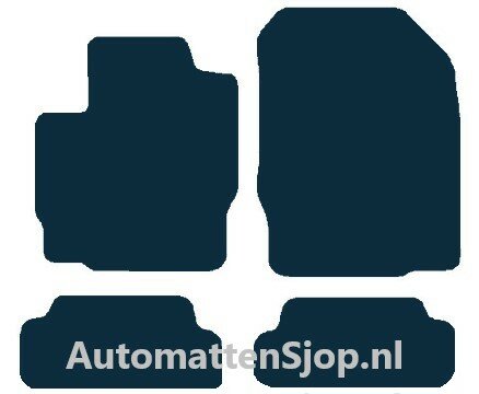 Naaldvilt zwart automatten Mitsubishi Colt Cabrio | 2006-2009