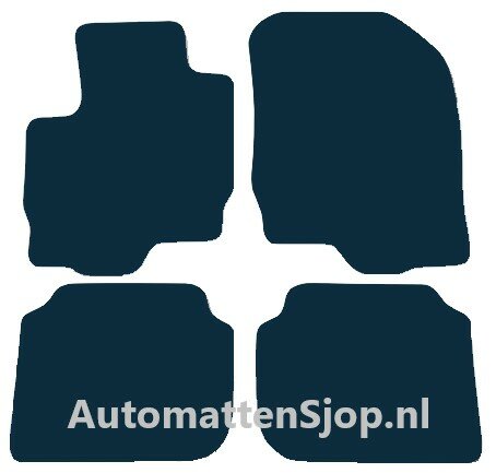 Luxe velours zwart automatten Mitsubishi Colt | 2004-2008