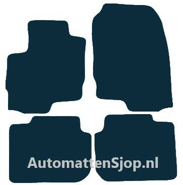 Naaldvilt zwart automatten Mitsubishi Colt | 2008-2013