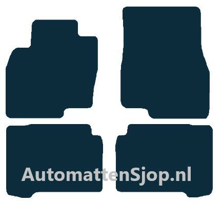 Naaldvilt zwart automatten Mitsubishi Grandis 5 persoons | 2004-2011